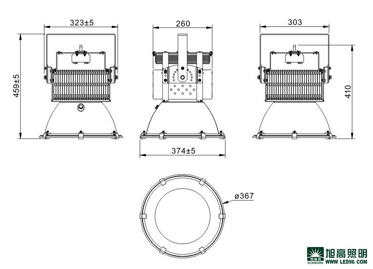 高檔高端SWK205-100w高效LED工礦燈，LED工廠燈廠家直銷，LED節(jié)能燈體育場(chǎng)館